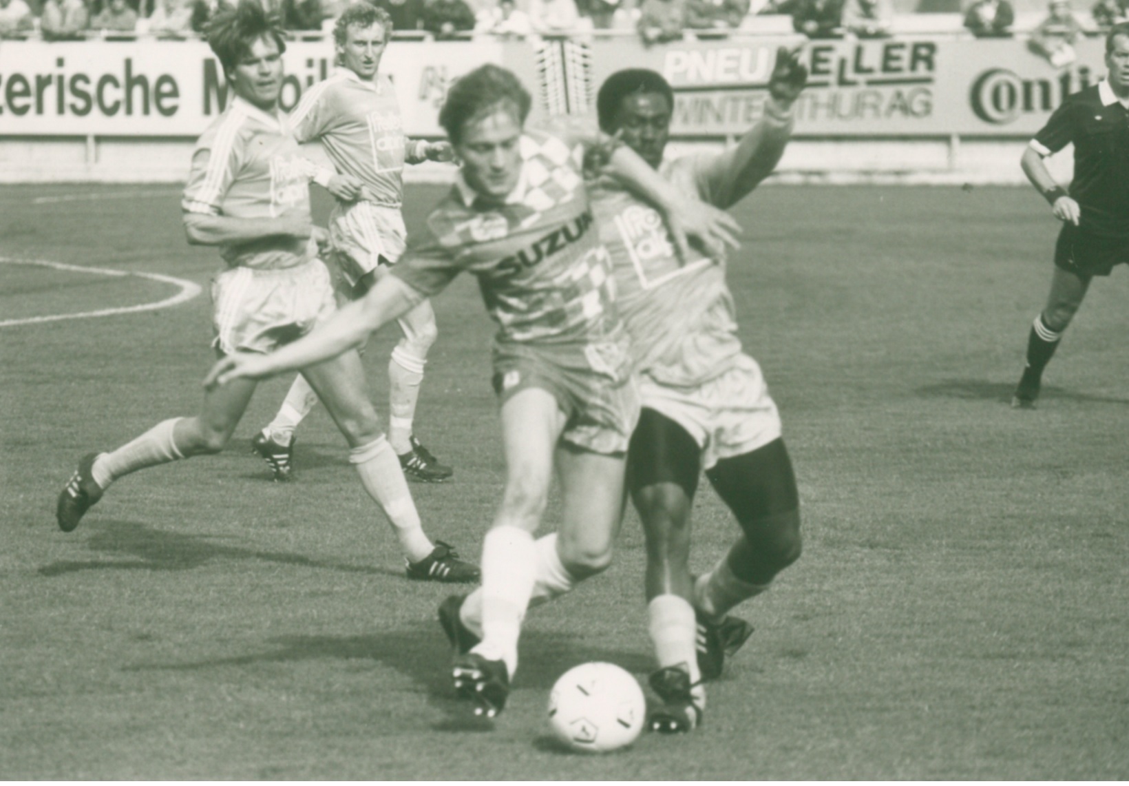 A 205940 Samuel Opoki Nti Autogrammkarte FC Aarau 1988-89 Original Signiert 