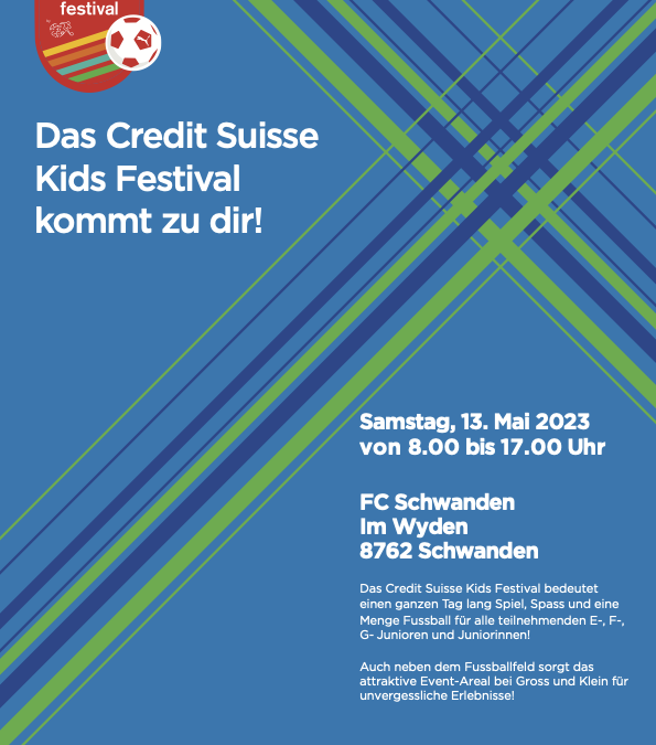 FC Glarus Junioren am Kidsfestival in Schwanden